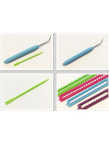 LONG KNITTING LOOM SET - 4 PCS