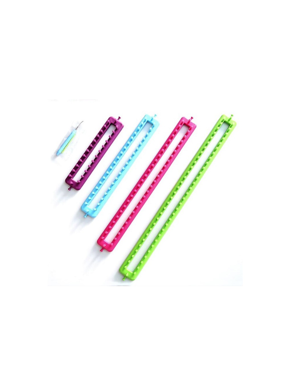 LONG KNITTING LOOM SET - 4 PCS
