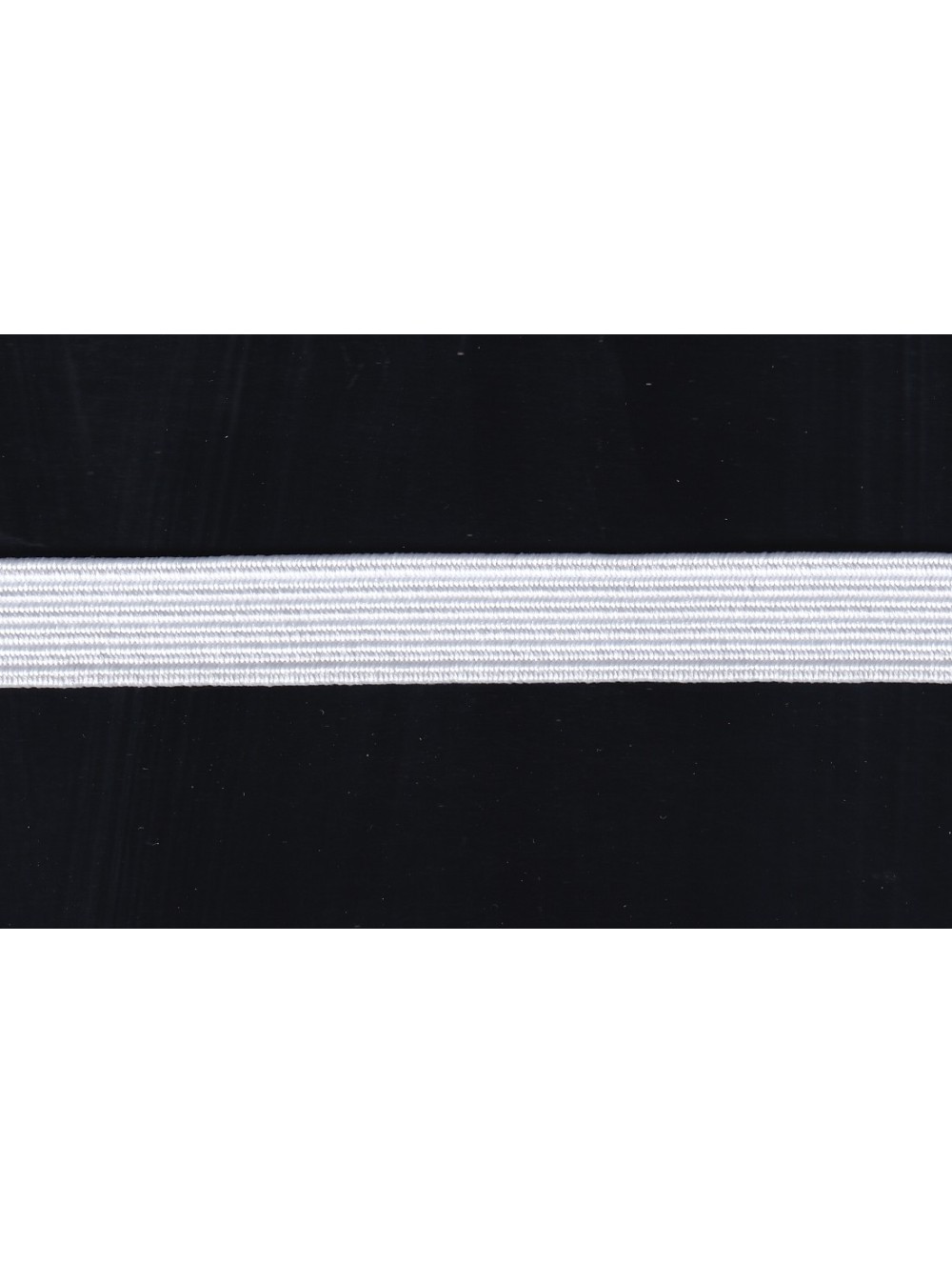 ELASTIC BRAID TAPE 10 mm - WHITE , WHOLESALE