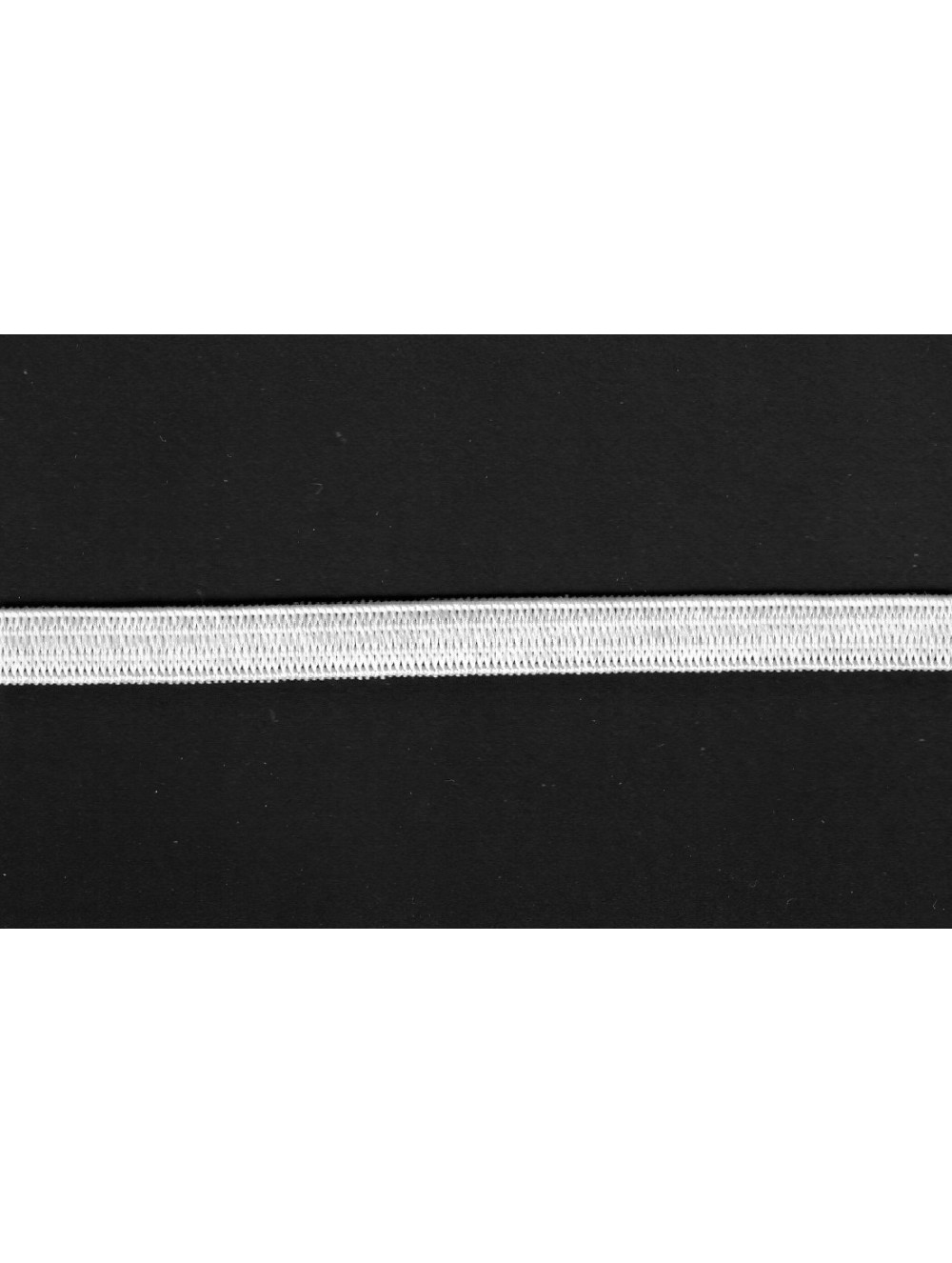 KNITTED ELASTIC TAPE 5 mm - WHITE - WHOLESALE