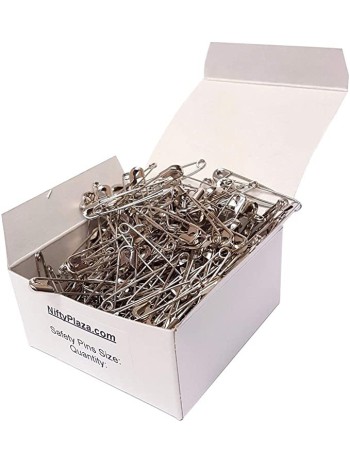 SILVER SAFETY PINS 50 mm (No 3) STEEL wholesale