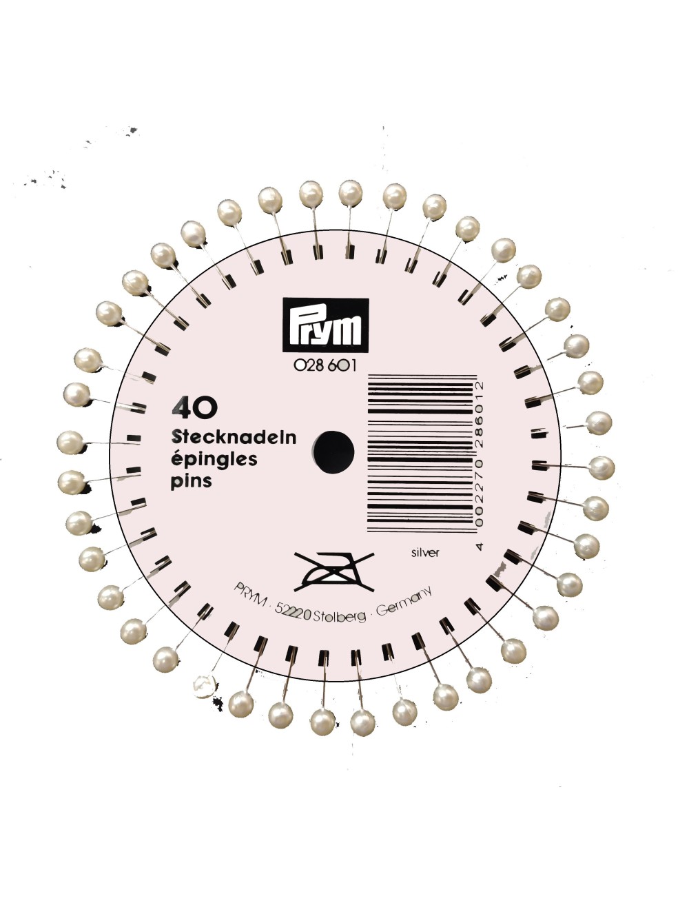 PINS WITH HEAD (WHITE)