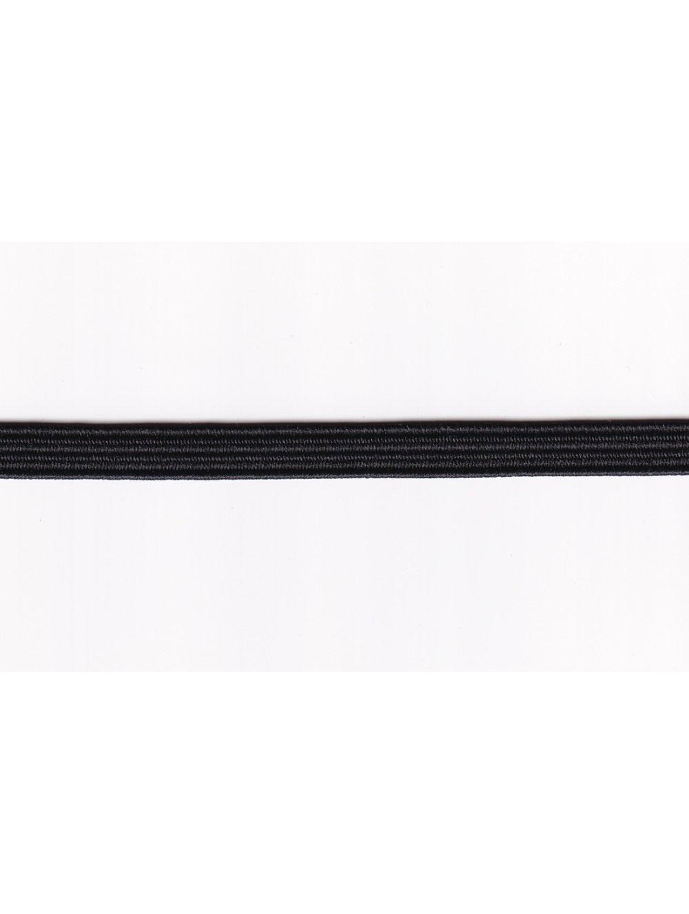ELASTIC BRAID TAPE 6 mm - BLACK , WHOLESALE