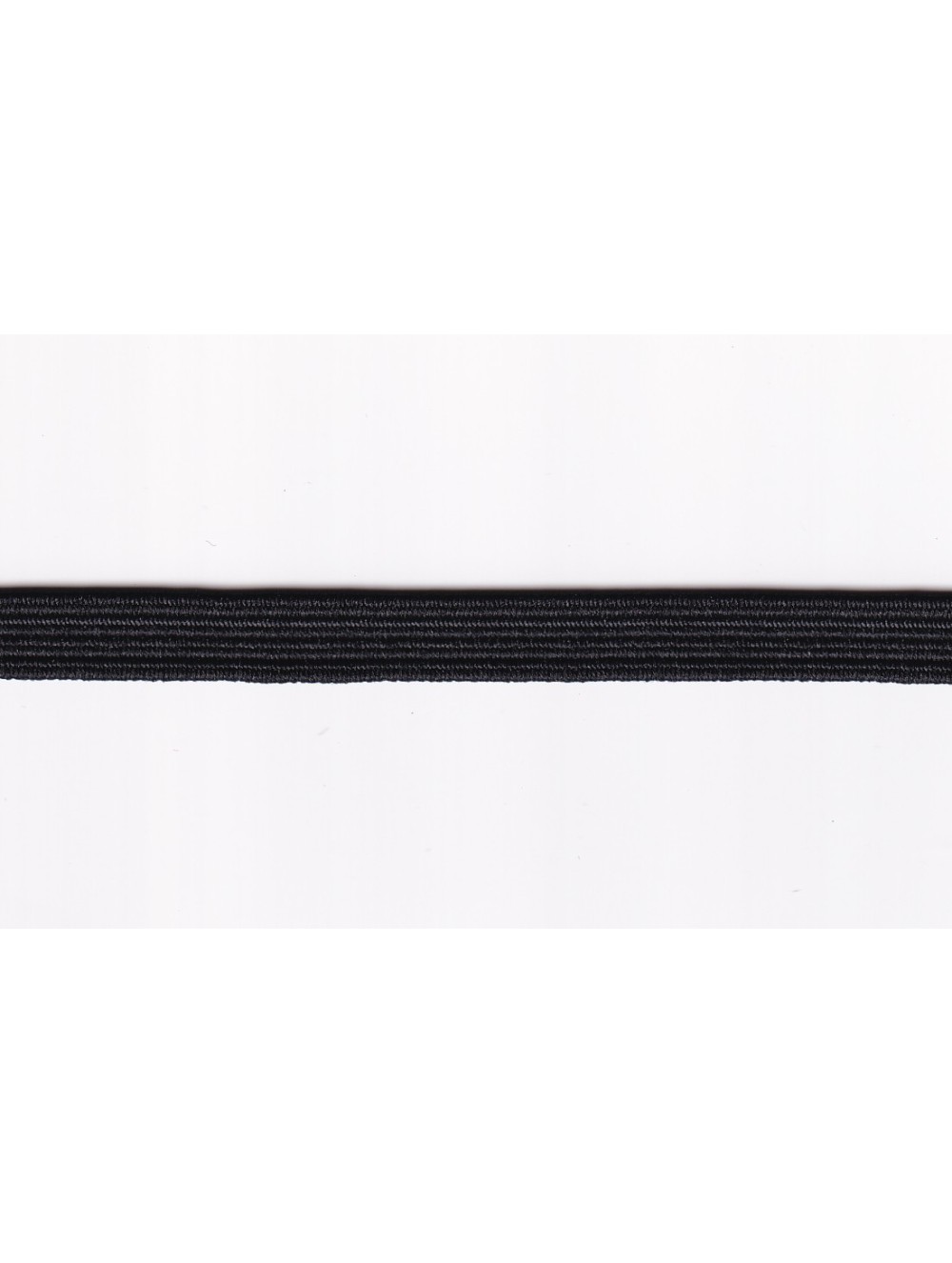 ELASTIC BRAID TAPE 8 mm - BLACK , WHOLESALE
