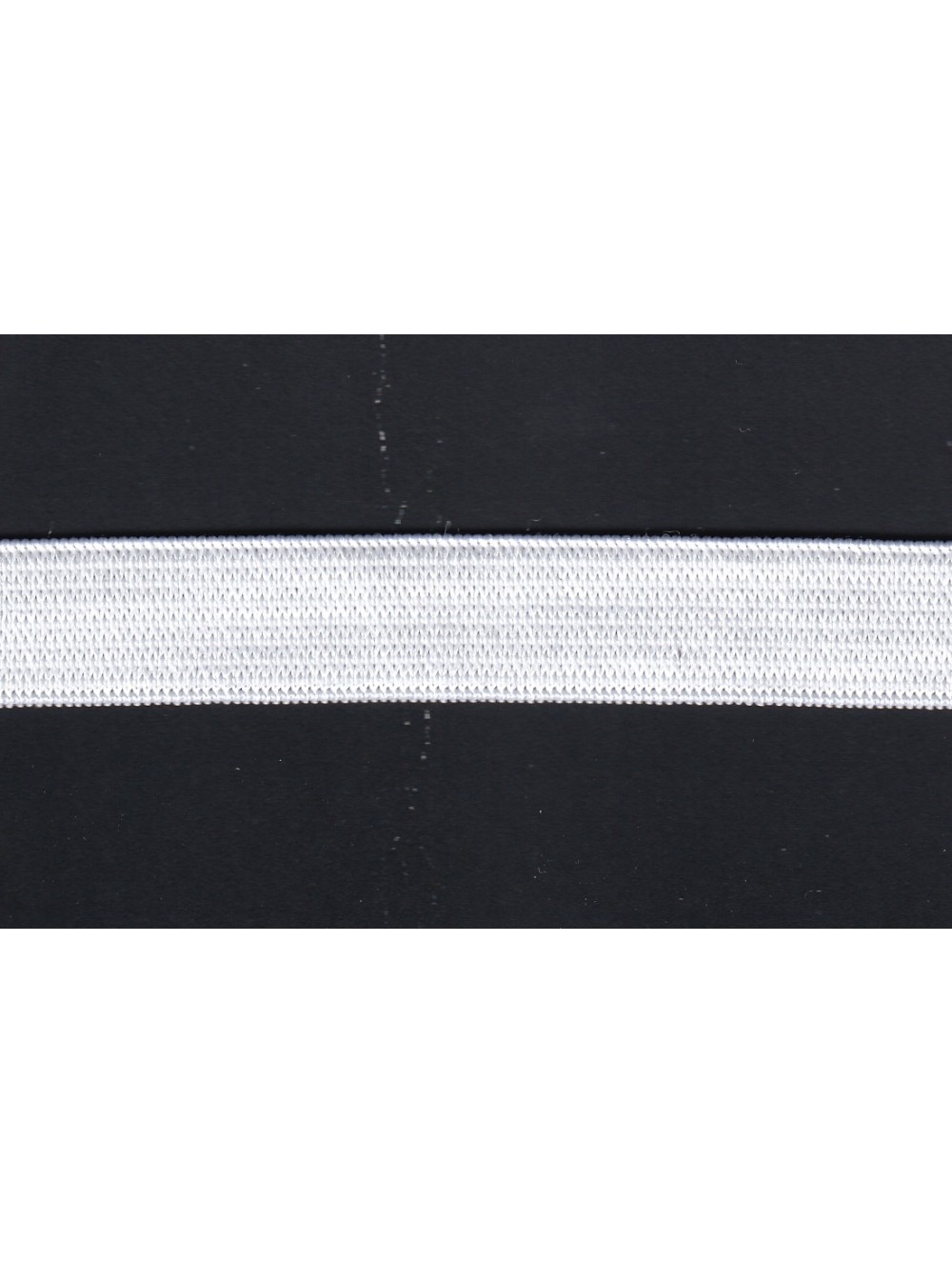 KNITTED ELASTIC TAPE 10 mm - WHITE - WHOLESALE