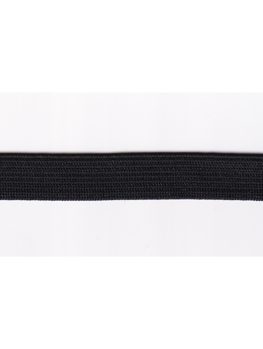 KNITTED ELASTIC TAPE 10 mm - BLACK - WHOLESALE
