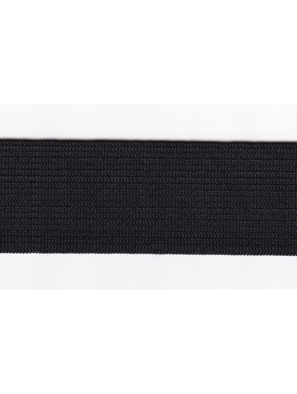 KNITTED ELASTIC TAPE 30 mm - BLACK - WHOLESALE