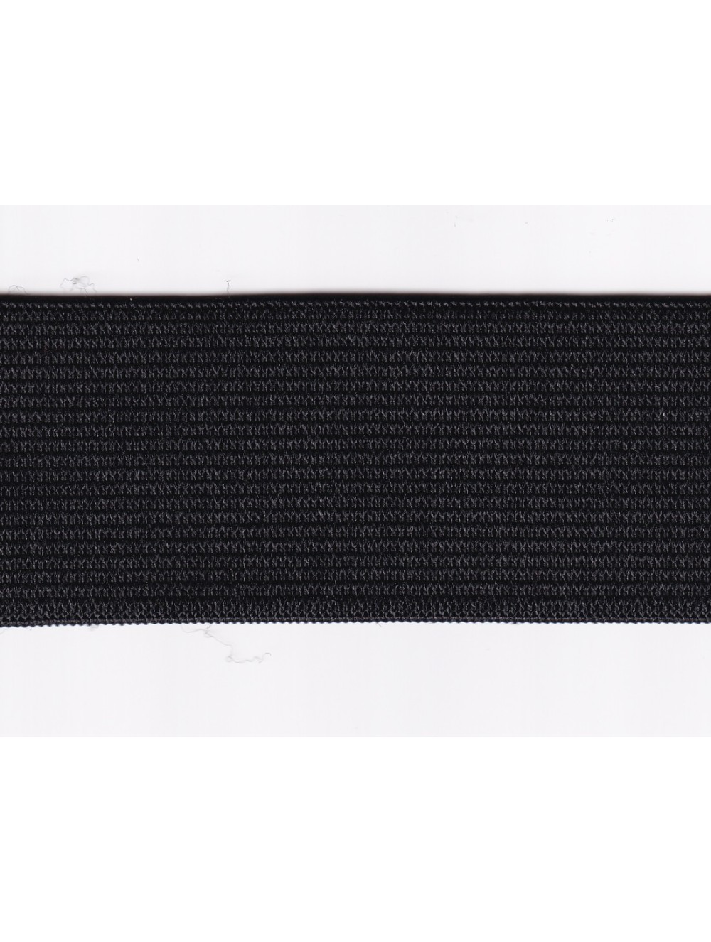 KNITTED ELASTIC TAPE 35 mm - BLACK - WHOLESALE
