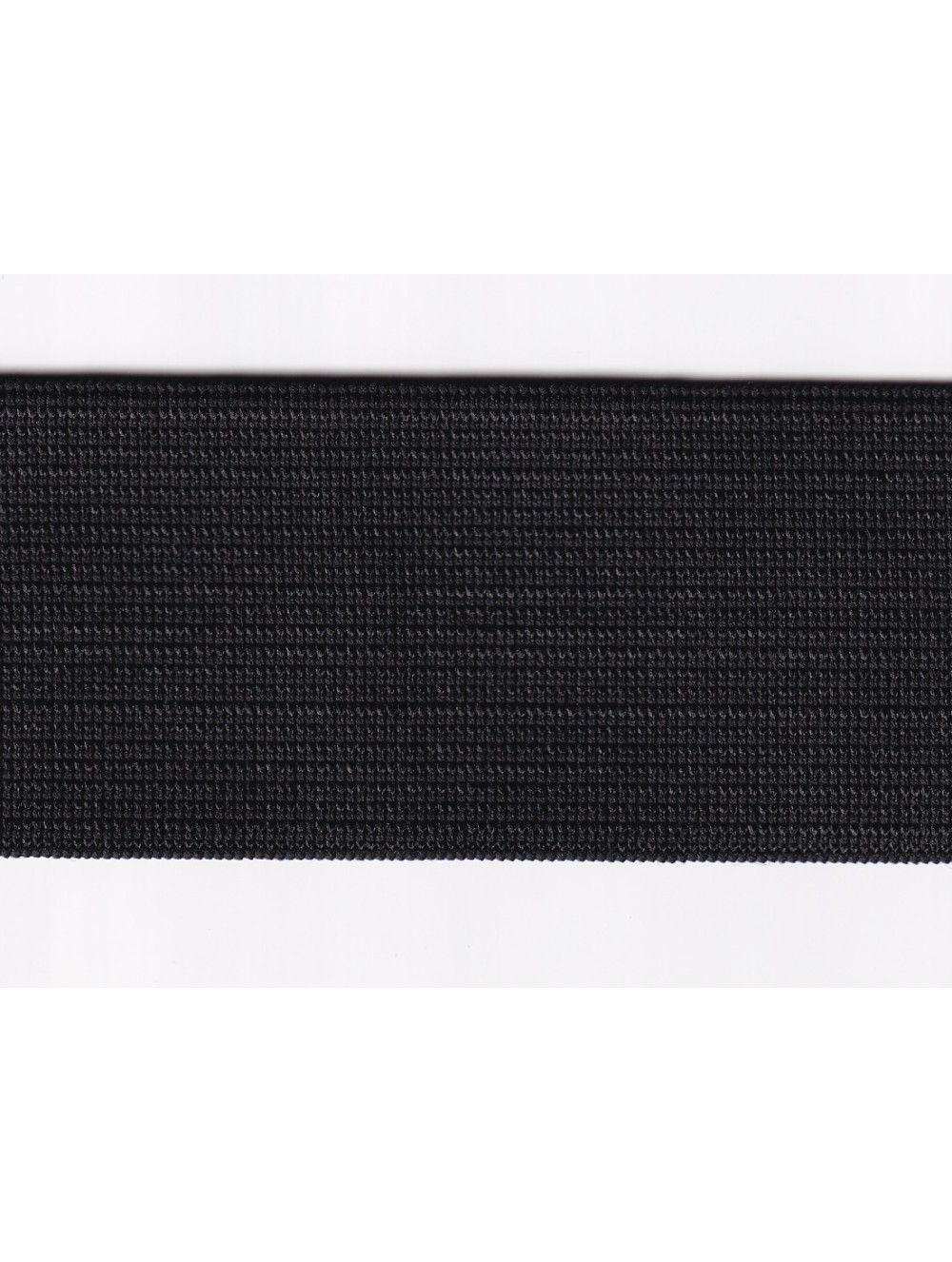 KNITTED ELASTIC TAPE 40 mm - BLACK - WHOLESALE