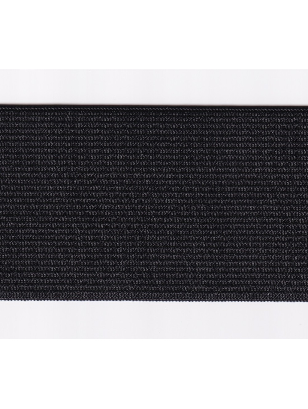 KNITTED ELASTIC TAPE 50 mm - BLACK - WHOLESALE