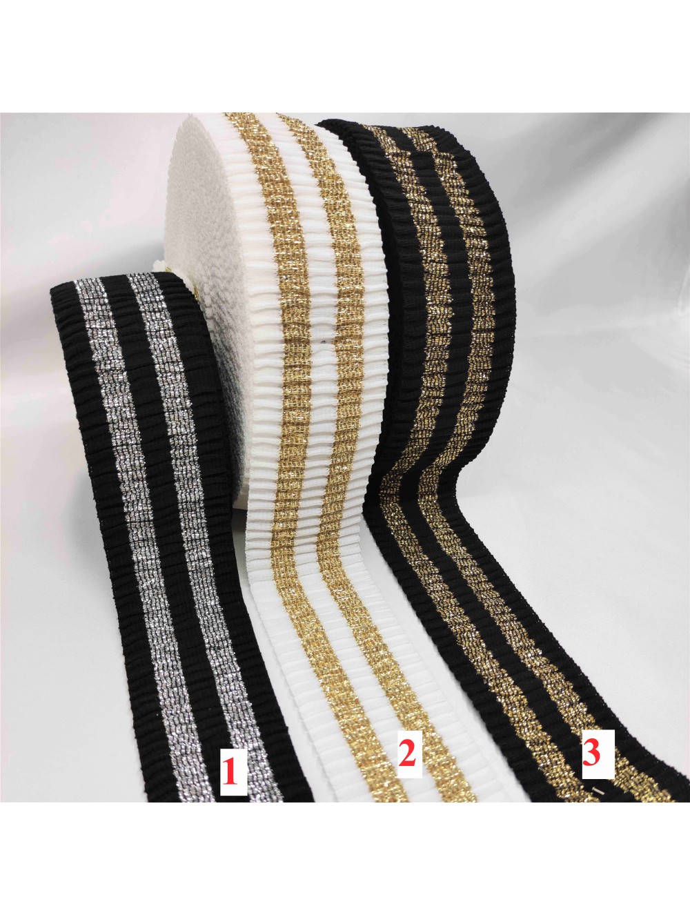 ELASTIC WAFFLE STRIPED TAPE , 50 mm (WHOLESALE)