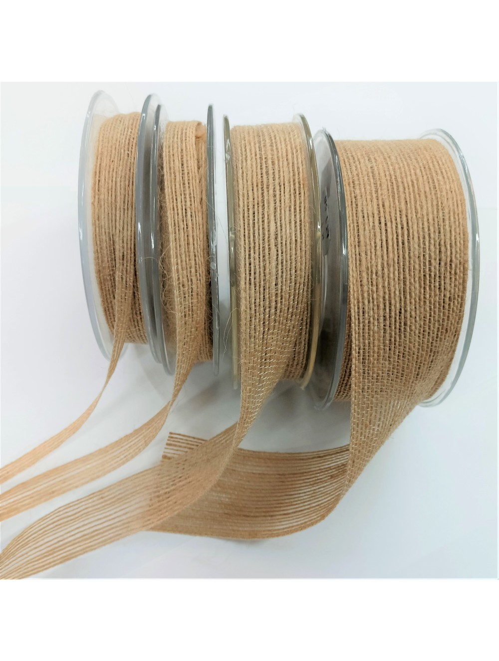 BURLAP RIBBON , 6 mm (WHOLESALE)