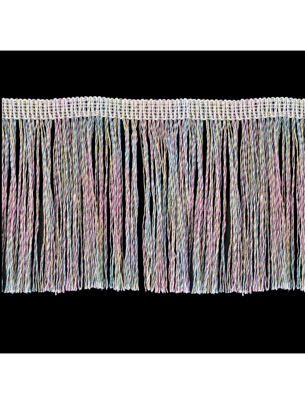 METALLIC COTTON FRINGE TRIMMING  10 cm wholesale