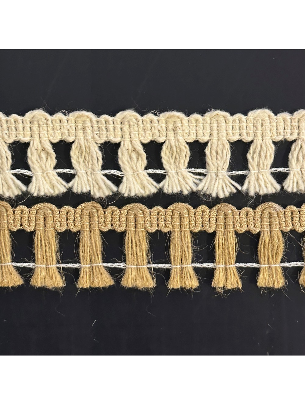 METALLIC COTTON FRINGE TRIMMING  3 cm wholesale