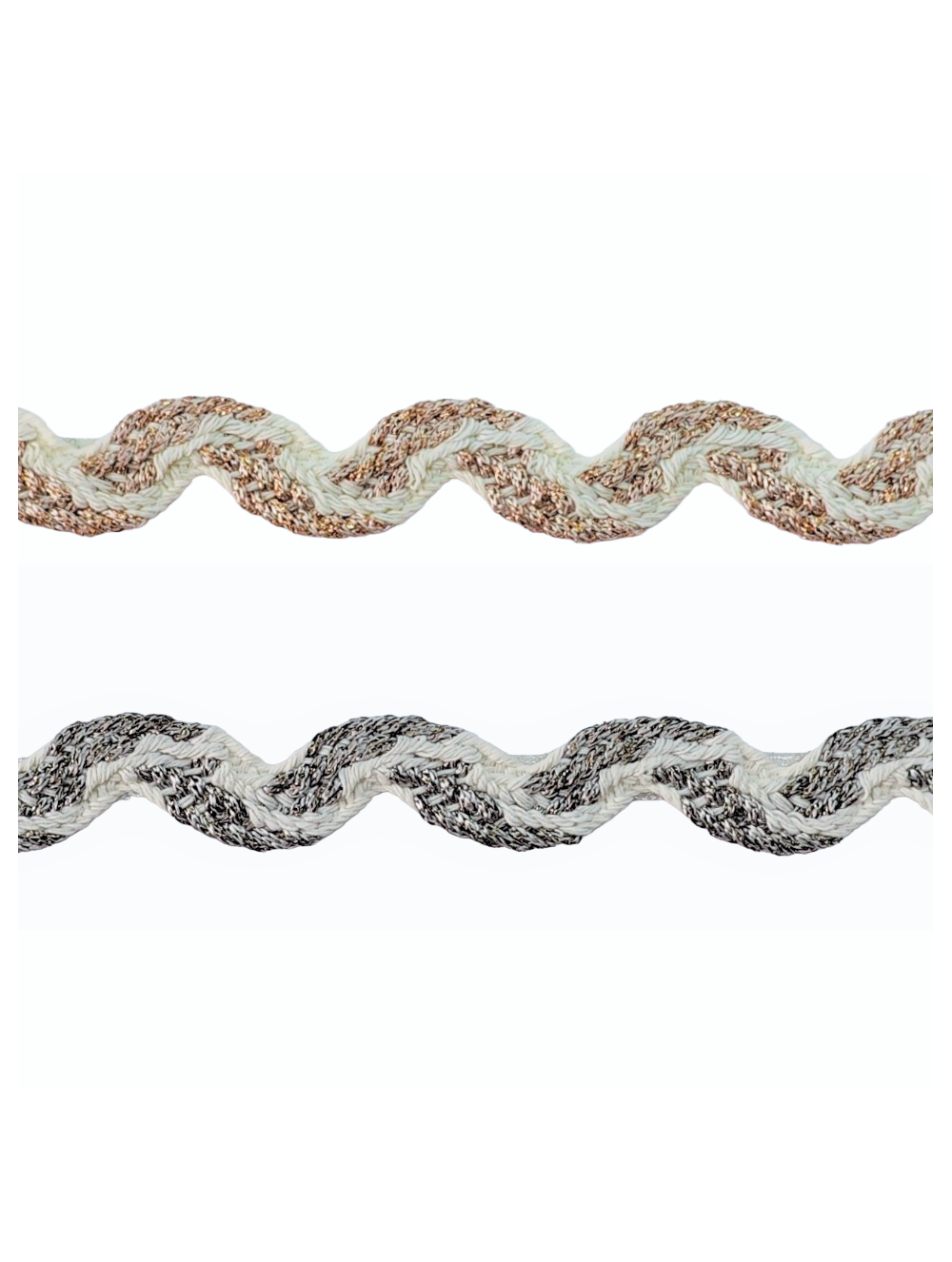 COTTON ZIK ZAK LUREX TRIMMINGS  1.7 cm wholesale