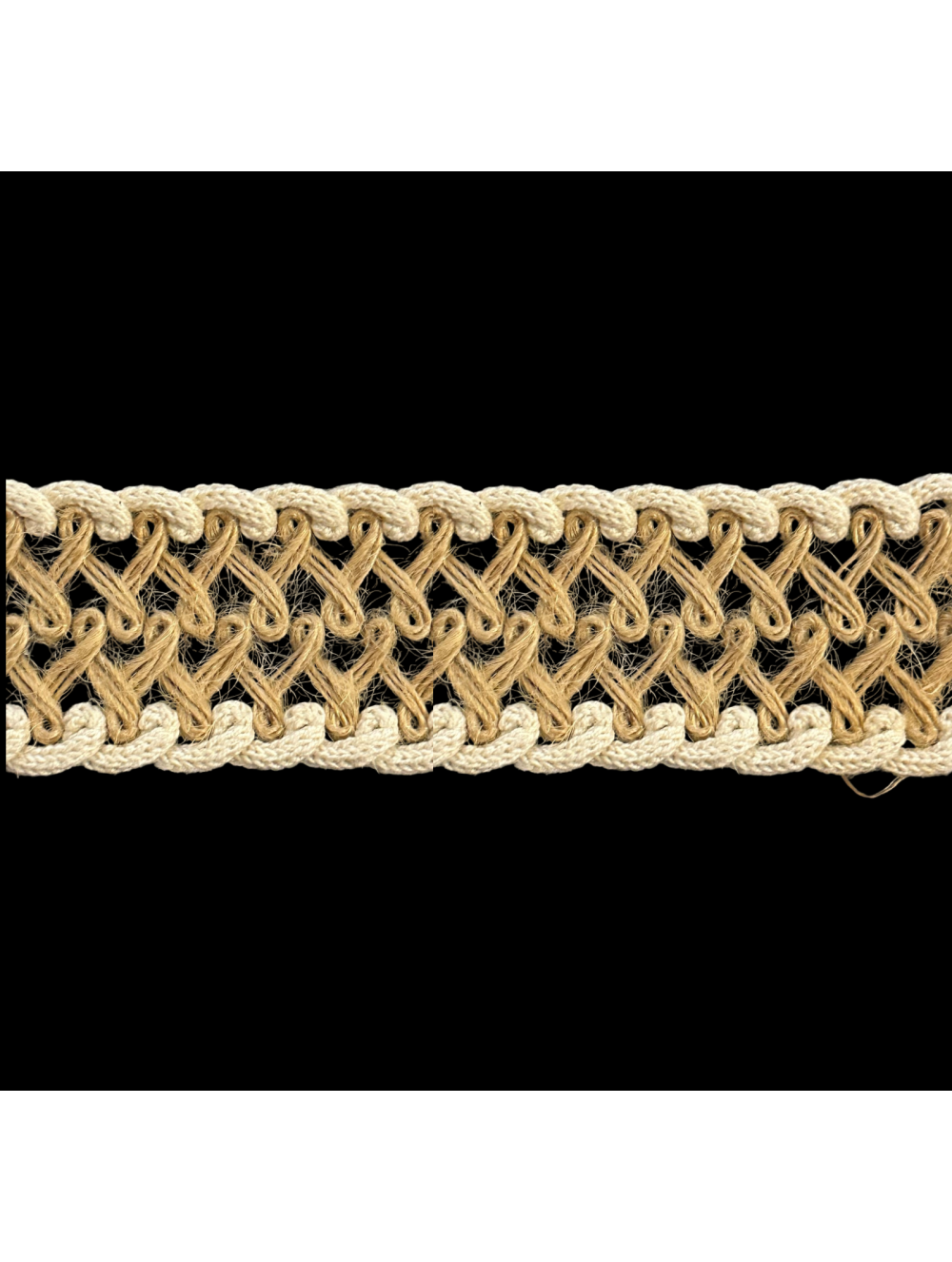 COTTON BURLAP TRIMMINGS  3.5 cm wholesale