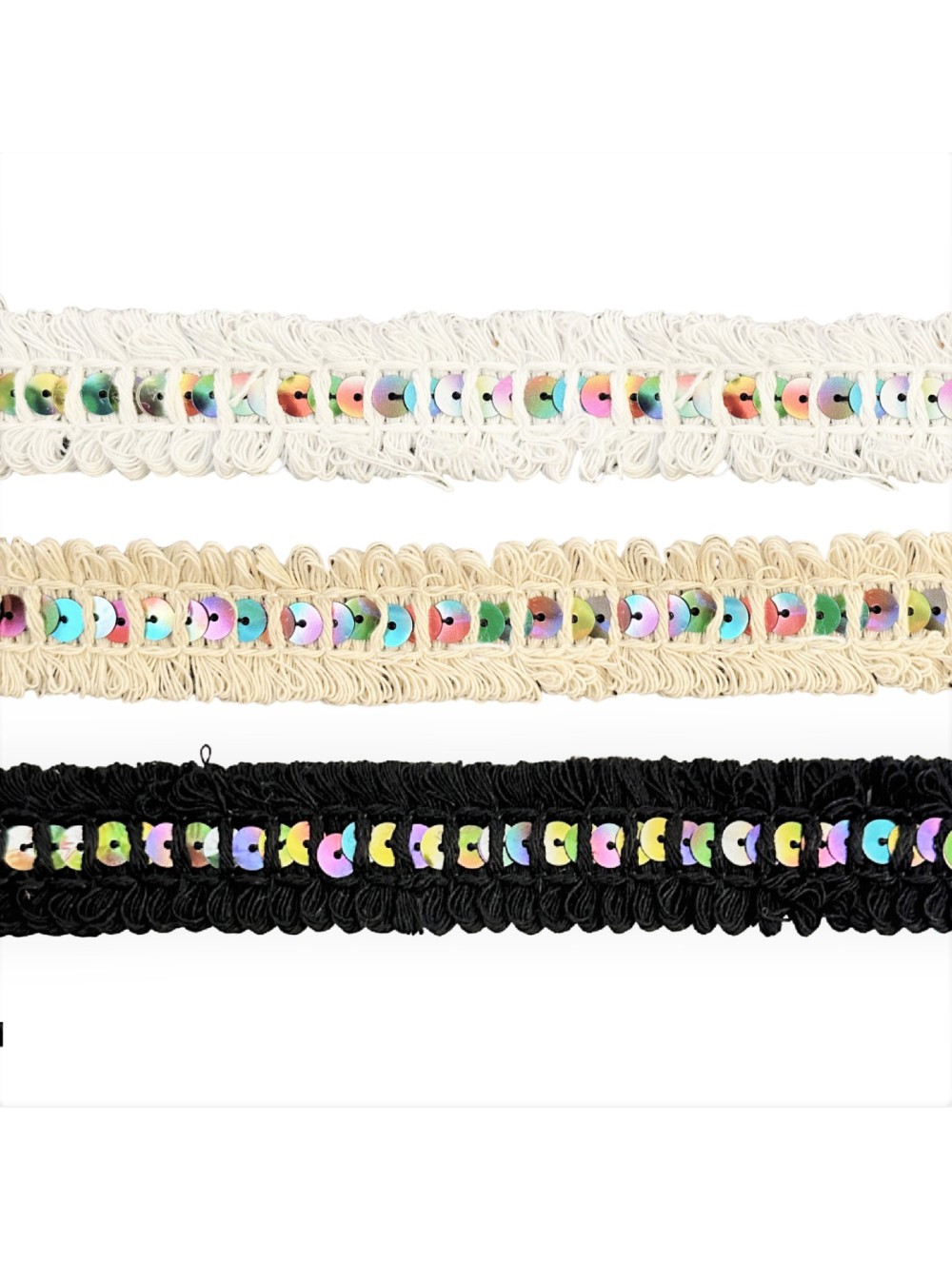 COTTON SEQUIN TRIMMINGS  2.5 cm wholesale