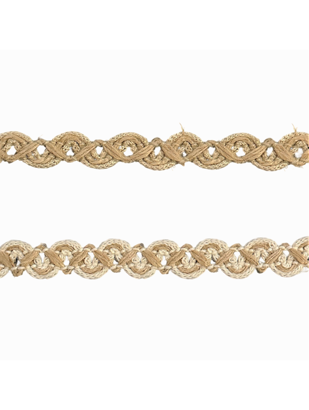 COTTON BURLAP PLAIT TRIMMINGS  1.7 cm wholesale