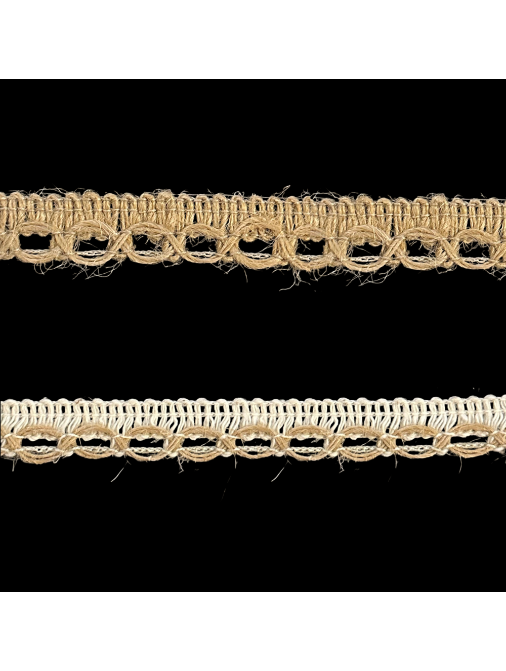 COTTON BURLAP PLAIT TRIMMINGS  1.5 cm wholesale
