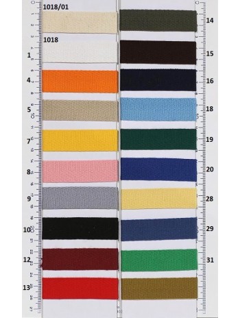 COTTON WOVEN TAPE, 18 mm (WHOLESALE)