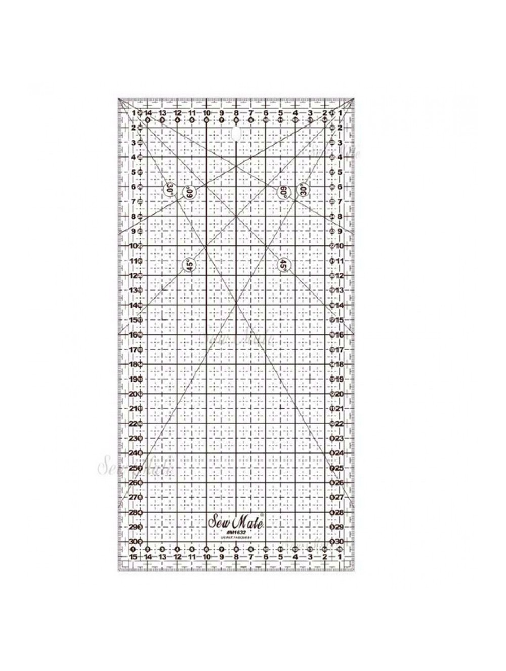 PLASTIC RECTANGLE RULER 30 x 16 cm wholesale