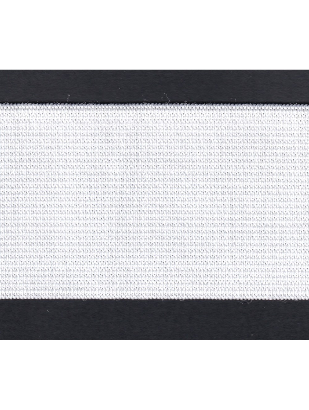 KNITTED ELASTIC TAPE 60 mm - WHITE - WHOLESALE