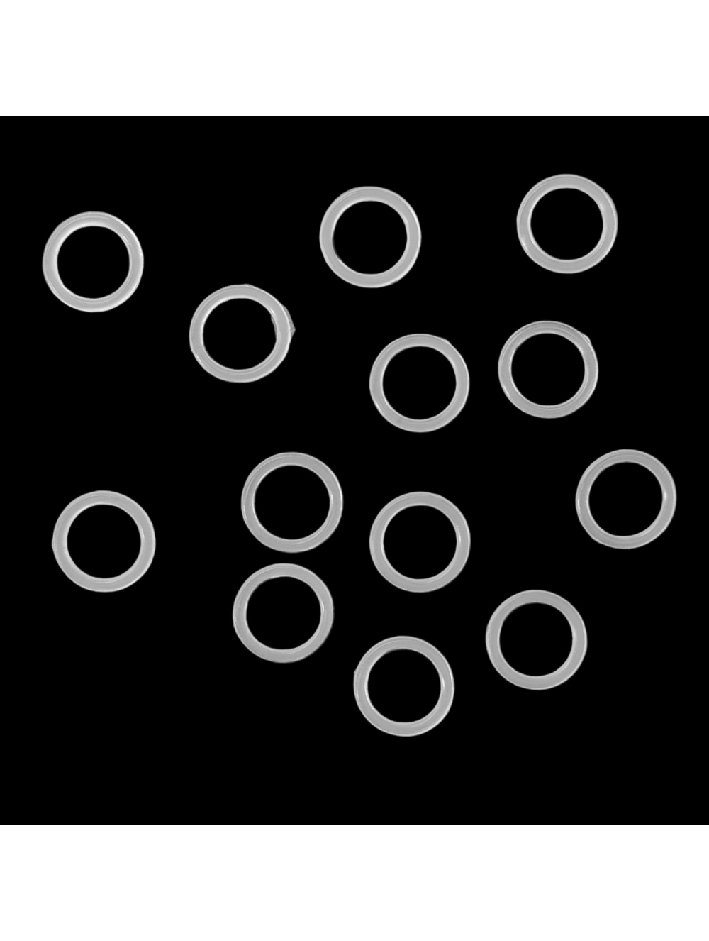 KNITTING CHROCHET RING FLAT 1 cm wholesale