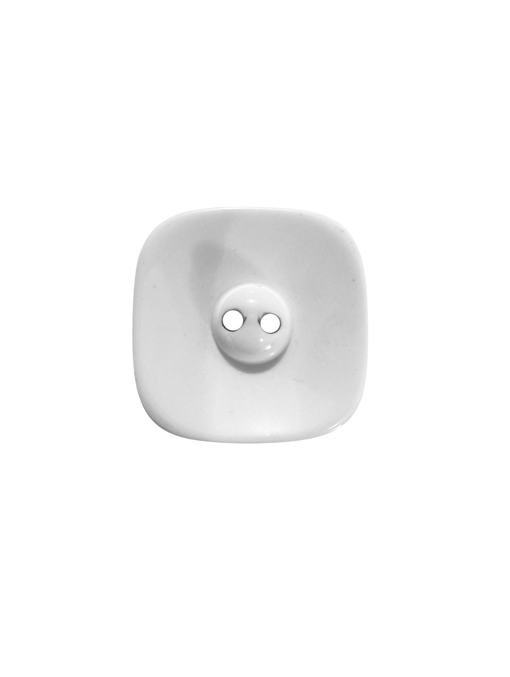 WHITE PLASTIC BUTTON