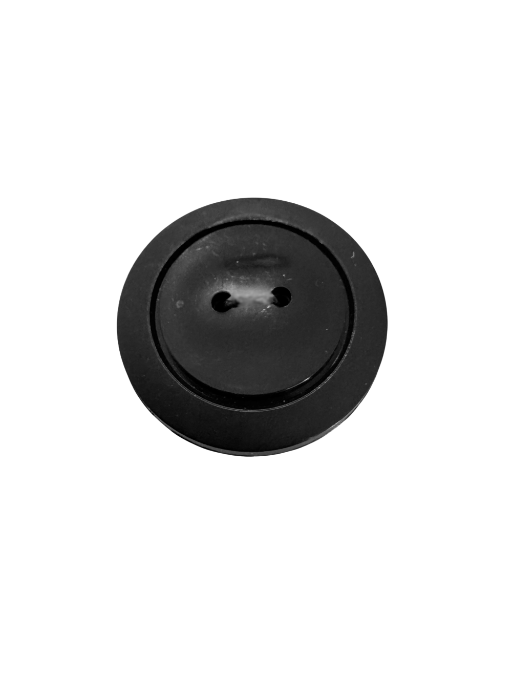 BLACK PLASTIC BUTTON