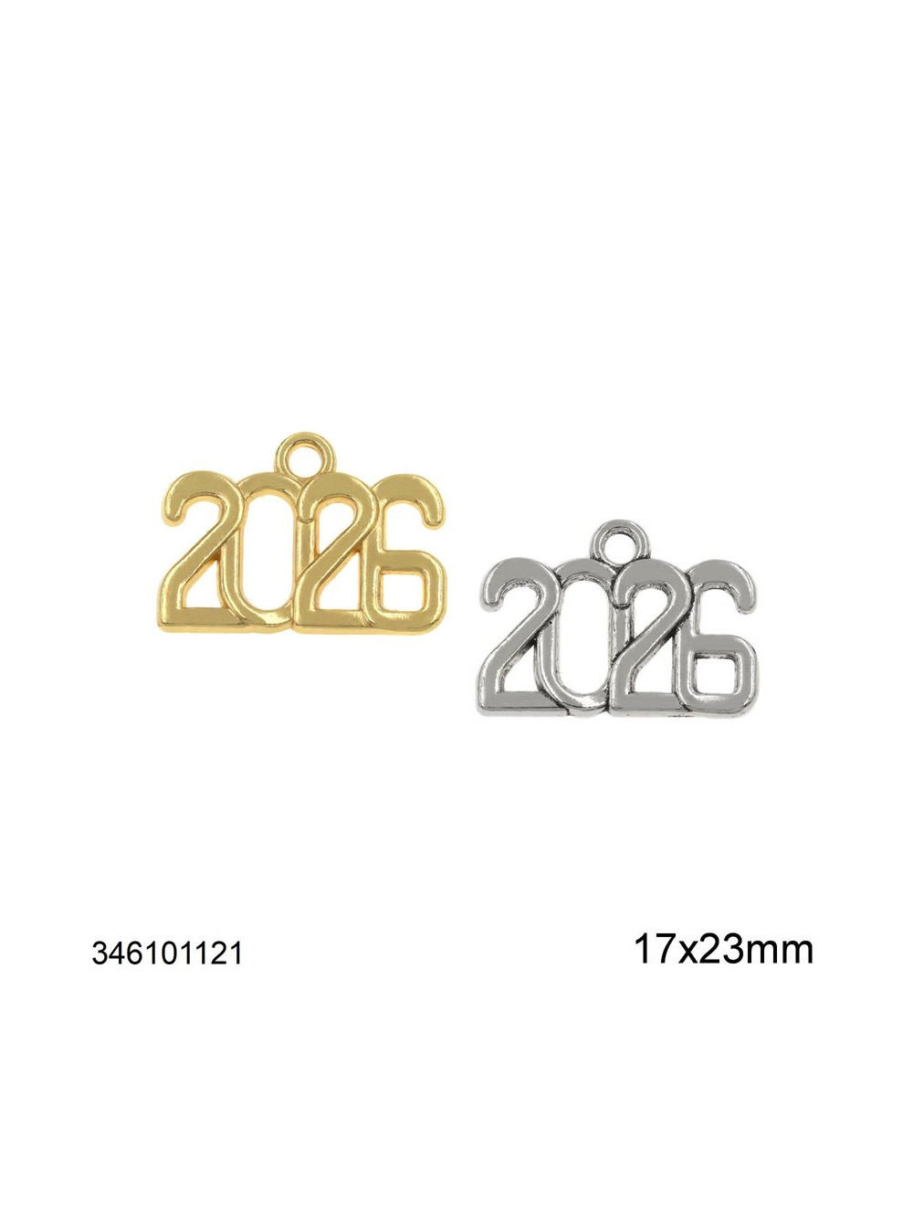 ΧΡΙΣΤΟΥΓΕΝΝΙΑΤΙΚΗ ΦΙΓΟΥΡΑ ΜΕΤΑΛΛΙΚΗ " 2025 " χονδρικη