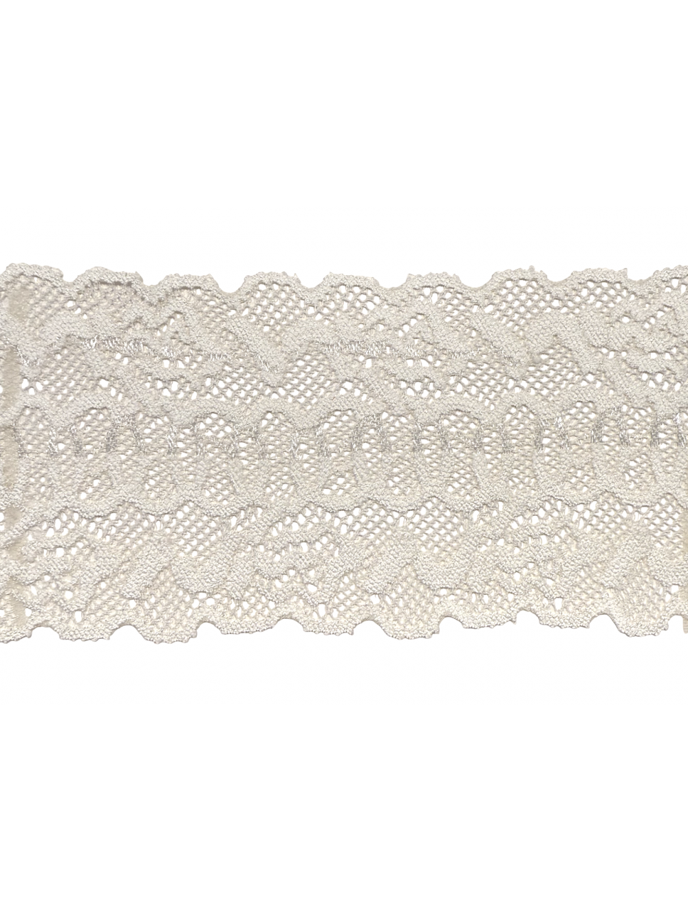 ELASTIC TRICOT LACE  70 mm ecru