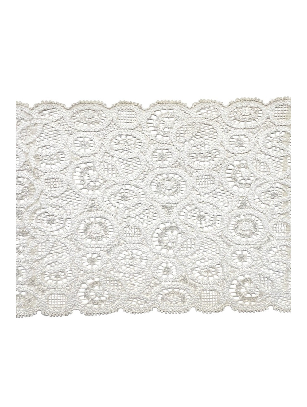 ELASTIC TRICOT LACE  130 mm ecru