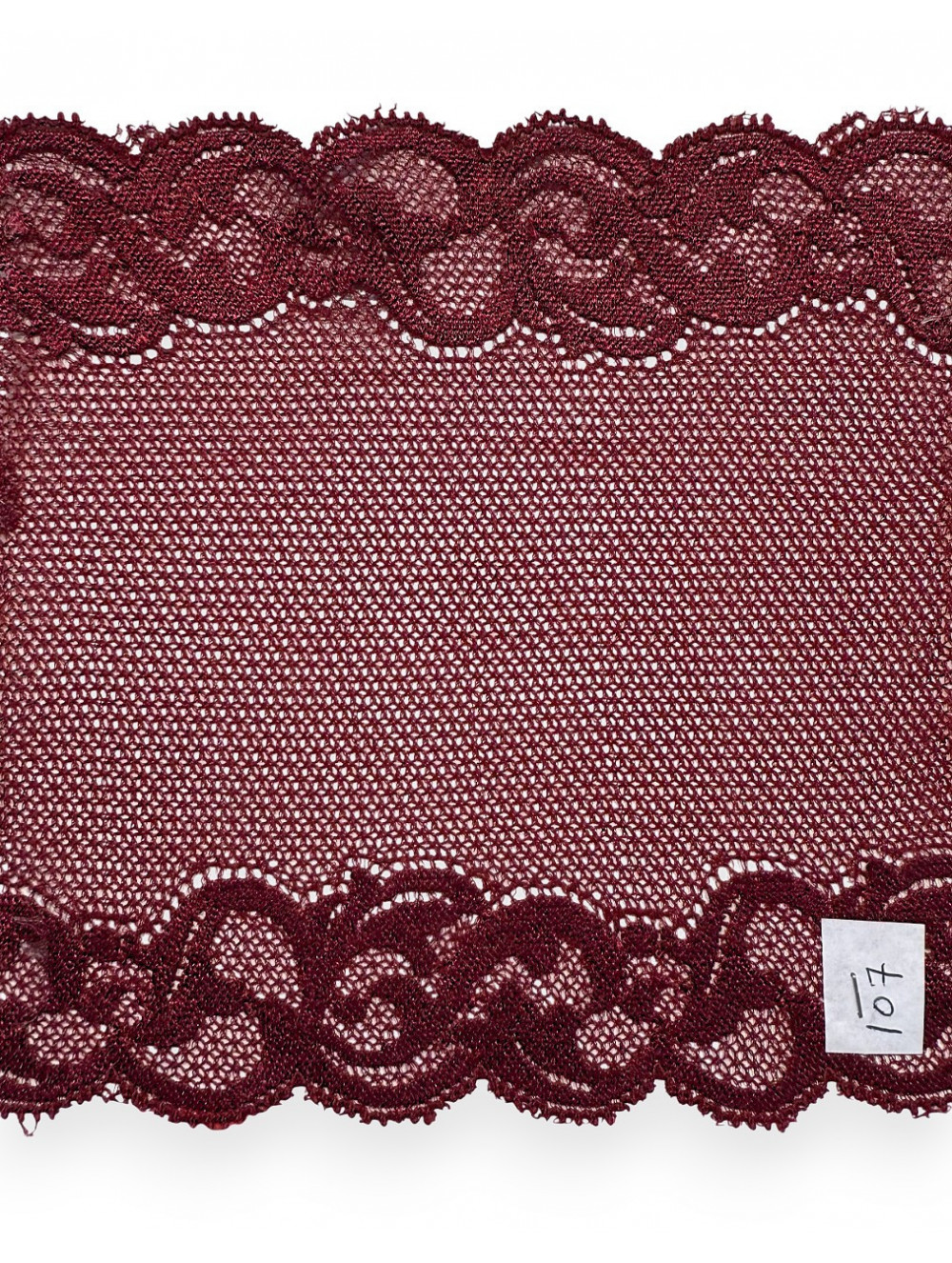 ELASTIC TRICOT LACE  160 mm bordeaux